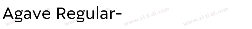 Agave Regular字体转换